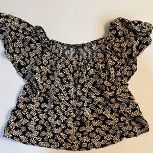 Women’s Sunflower Y2K Daisy Blouse Flowy Sz S/M